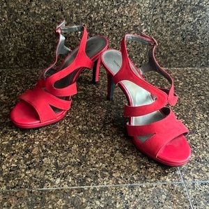 Worthington Dressy Brandy Red Stiletto High Heels NWOT